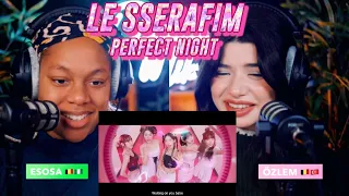 LE SSERAFIM (르세라핌) 'Perfect Night' OFFICIAL M/V with OVERWATCH 2 reaction