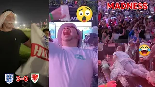 🔥 Completely Crazy Scenes England Fans Reactions to Rashford Goal & 3-0 Victory over Wales