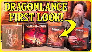 Dragonlance 5E First Look for Dungeons and Dragons! Dragonlance Boardgame and Dragonlance Books!