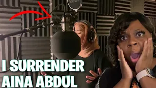 FIRST TIME REACTION TO-I SURRENDER - CELINE DION (COVER BY AINA ABDUL) O.M.G