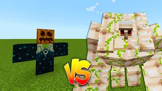 Warden Iron Golem vs Super Huge Iron Golem in Minecraft