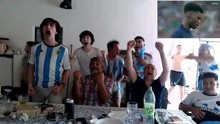 Penales Argentina - Francia (Final Mundial 2022) Reaccion con Amigos