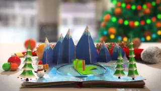 Christmas Greeting Video - Pop Up Book