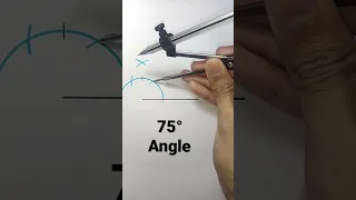 75 degree angle with compass