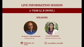 3-Year LLB (Hons) Live Information Session | Feb 20, 2023