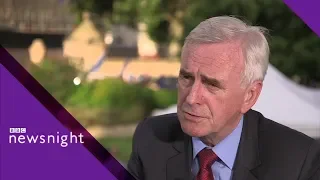 John McDonnell: Labour 'won’t work' with Boris Johnson on Brexit - BBC Newsnight