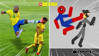 20 Min Best Falls | Stickman Dismounting Funny Moments | Big Stick #3