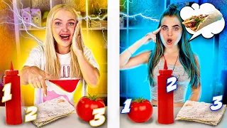 ТЕЛЕПАТИЯ Шаурма ЧЕЛЛЕНДЖ 🗿 УГАДАЙ, если сможешь TWIN TELEPATHY CHALLENGE С ЕДОЙ Алиса Лисова