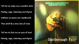 Scarborough Fair (スカボロー・フェア) ／ SIMON & GARFUNKEL