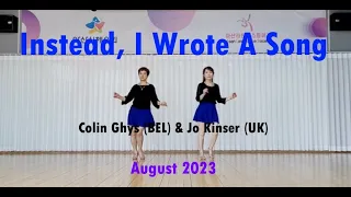 Instead, I Wrote A Song Linedance demo Beginner @ARADONG linedance