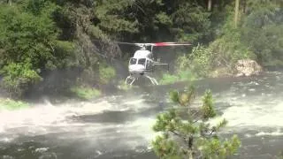 Air St. Luke's Bell 429 helicopter training on Payette River in Idaho (2011)