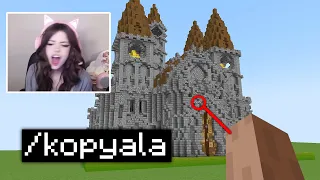 minecraft yapı kapışması AMA kızları hile ile TROLLEDİM!