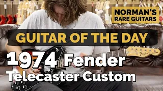 Guitar of the Day: 1974 Fender Telecaster Custom Sunburst | Norman's Rare Guitars
