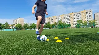 Тренировка футболиста. Техника, чувство мяча, быстрота.