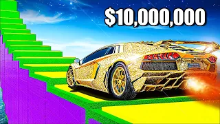 $10,000,000 Cars vs Stairs in GTA 5