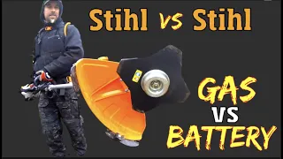 Stihl Power tools VS Stihl Battery Tools: The New Kombi Battery platform VS their own GAS tools 4 k