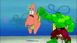 Patrick fights The hulk-Bowser12345