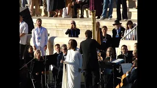 Nana Mouskouri sings La Marseillaise at Olympic Handover Ceremony in Athens