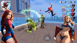 Spiderman, Deadpool, Hulk, Ironman, Avengers, Superhero Stop The Crime In City || Spider Fighter 3