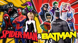 🔴 SPIDERMAN TEAM vs  BATMAN TEAM⚫ FITNESS RACE🔥JUST DANCE and EXERCISE for KIDS | BRAINBREAK