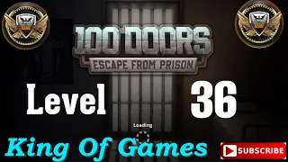 100 Doors Escape from Prison Level 36 | Walkthrough Let's play @King_of_Games110 #gaming