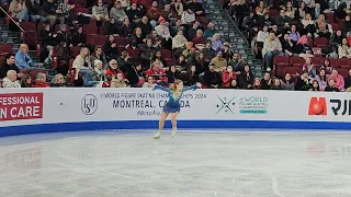 Ekaterina Kurakova 2024 FS WC FP fancam