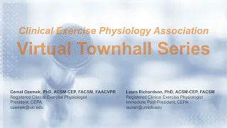 CEPA Townhall Part I- December 2022 Clinical Exercise Physiology Association ACSM-CEP