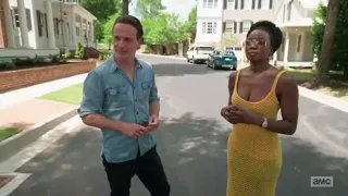 Andrew Lincoln and Danai Gurira on Michonne knocking out Rick