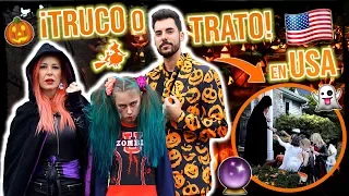 ¡PASAMOS la NOCHE de HALLOWEEN en SALEM! 🧙‍♀️HACEMOS TRUCO o TRATO en USA 🇺🇸Familia Carameluchi