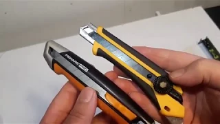 Fiskars Pro vs  OLFA- L5  Comparing Utility knives