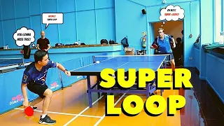 How to do a Forehand Super Loop against backspin!!!