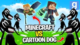 MINECRAFT vs. CARTOON DOG! (Garry's Mod Sandbox) | JustJoeKing