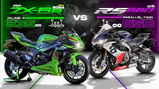 New 2024 Kawasaki ZX-6R vs Aprilia RS 660  ┃ Which one should you choose?