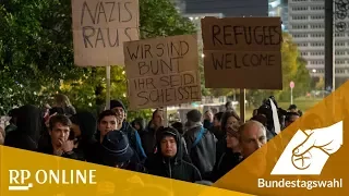 Bundestagswahl 2017: Heftige Proteste gegen Wahlerfolg der AfD