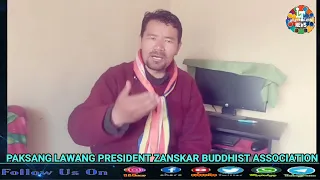 ZBA PRESIDENT PAKSANG LAWANG EXPRESS HEARTFELT GRATITUDE TO MP LADAKH JAMYANG TSERING NAMGYAL.