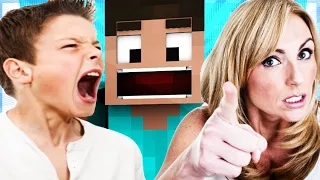 ANGRY KID HITS MOM OVER MINECRAFT! (MINECRAFT TROLLING)