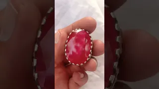 Beautiful Ruby stone rings|whitegold handmade rings #youtube#youtubeshorts#viralshorts#shortvideo