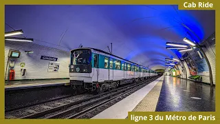 [Metro Cab Ride] Ligne 3 du métro de Paris/ Pont de Levallois - Bécon → Gallieni