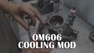 Improving om606 rear cylinder cooling wth the cooling mod