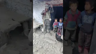 Thread making from Sheep wool in rural Nepal