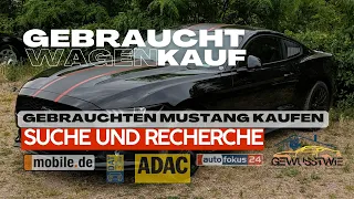 Gebrauchtwagen kaufen - Die Internetrecherche - gebrauchten Mustang kaufen - GewusstWie