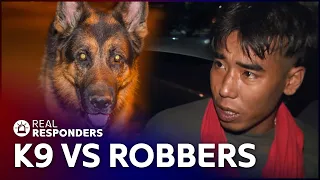 K9 Police Dog Catches Burglars In Action | Cops | Real Responders