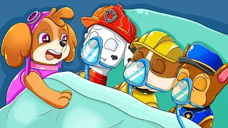 Paw Patrol Mighty Movie | Don't Leave My Alone, All My Friends! | Very Sad Story | Rainbow Friends 3