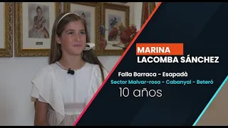 Candidatas a Fallera Mayor Infantil de Valencia 2024: Marina Lacomba Sánchez