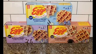 Kellogg’s Eggo Belgian-Style Street Waffles: Vanilla Bean, Chocolate Chip & Buttery Maple Flavor