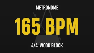 165 BPM 4/4 - Best Metronome (Sound : Wood block)