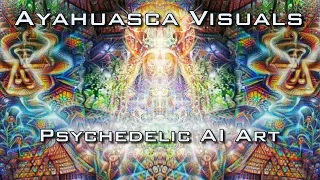 Ayahuasca Trip Visuals - Psychedelic DMT Art made by AI with Illustrip CLIP text to image generator