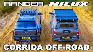 Novo Ford Ranger vs Toyota Hilux: CORRIDA OFF-ROAD!