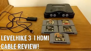 LevelHike 3-1 HDMI Cable Review - Nintendo 64 Gameplay!