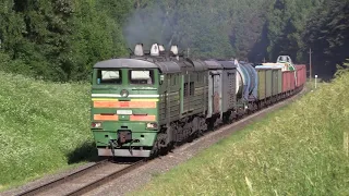 Тепловоз 2ТЭ10У-0168 близ ст. Полонка / 2TE10U-0168 near Polonka station